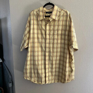 Sean John Yellow Button Down‎ Shirt   Size XXXL
